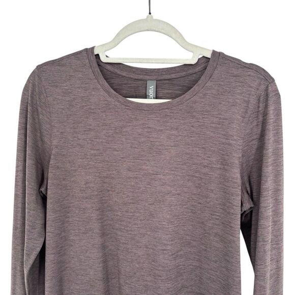 Vuori Long Sleeve Performance Top Heather Plum Purple Women’s Size Large - Picture 3 of 8
